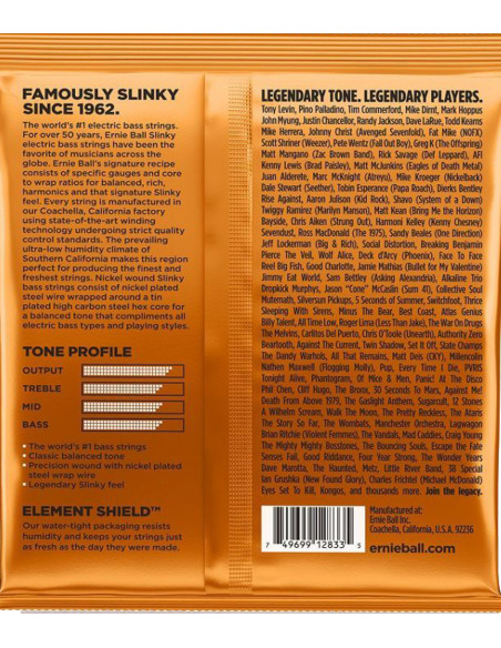 Buy Ernie Ball Hybrid Slinky Nickel Wound Electric Bass Strings