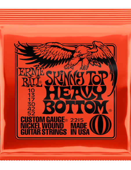 Juego de Cuerdas Ernie Ball Guitarra Eléctrica Slinky Heavy Bottom 10-52