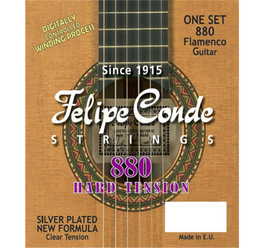 Buy Felipe Conde Flamenco Guitar Strings Hard Tension 880