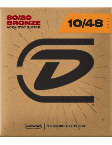 Buy Dunlop 80/20 Bronze Extra Light 10-48 acoustic guitar String Set
