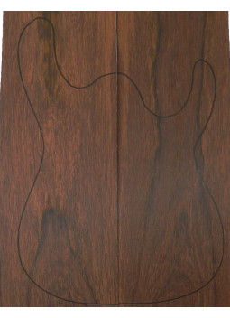 Carved Top Palo Santo Madagascar Guitarra Eléctrica | Maderas Barber