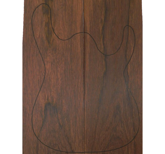 Carved Top Palo Santo Madagascar Guitarra Eléctrica | Maderas Barber