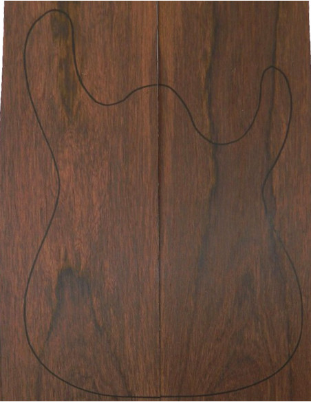 Carved Top Palo Santo Madagascar Guitarra Eléctrica | Maderas Barber
