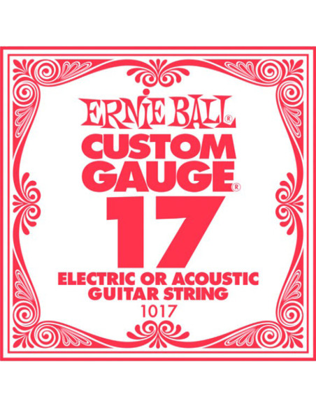 Cuerda Ernie Ball Guitarra Eléctrica / Acústica Plana 017