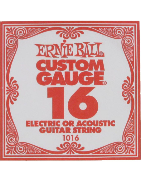 Buy Ernie Ball 016 Plain Electric / Acoustic Guitar String