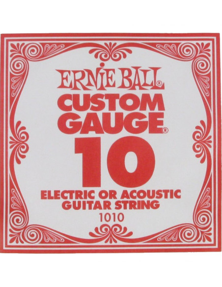 Buy Ernie Ball 0.10 Plain Electric / Acoustic Guitar String