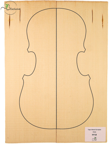 Tapa Abeto Europeo Viola MB Exclusive Nº18 | Maderas Barber