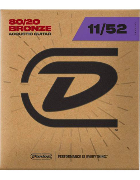 Buy Dunlop 80/20 Bronze Medium Light 11-52 acoustic guitar String Set