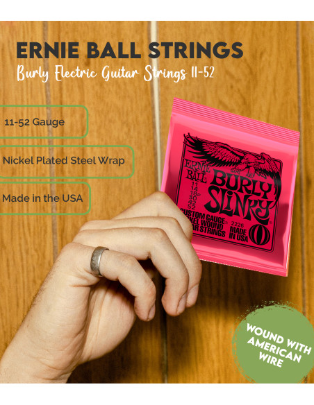 Juego de Cuerdas Ernie Ball Bajo Eléctrico Super Slinky 45-100 |