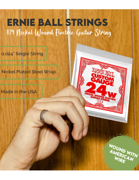 Buy Ernie Ball 024 Nickel Wound Electric Guitar String