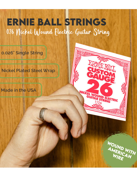 Buy Ernie Ball 026 Nickel Wound Electric Guitar String