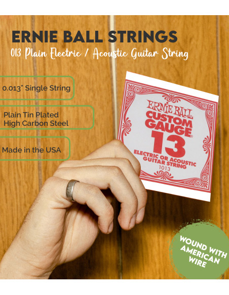 Corde Guitare Électrique / Acoustique Slinky Plate 013