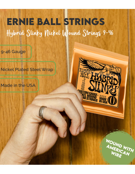 set de cordes Électrique Slinky Hybrid 9-46