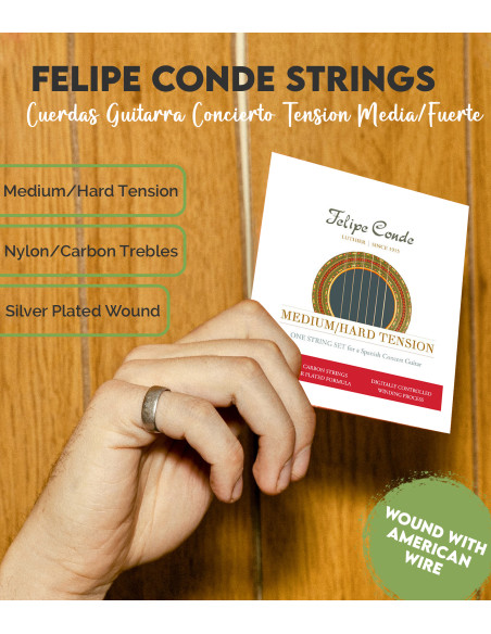 Buy Felipe Conde Concert Guitar Strings Medium/Hard Tension
