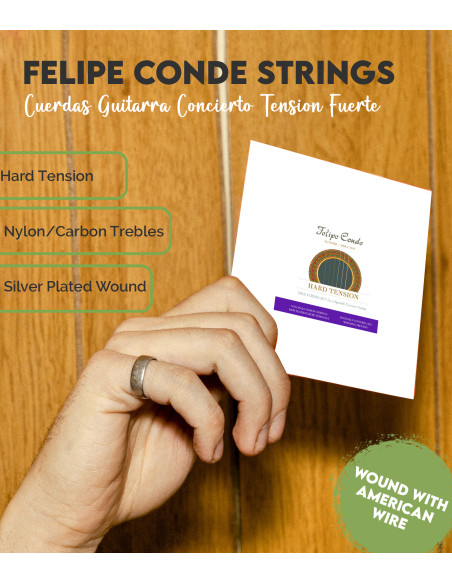Comprar Juego Cuerdas Guitarra Concierto Felipe Conde Tensión Fuerte