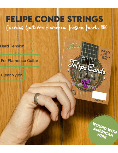 Comprar Juego Cuerdas Guitarra Flamenca Felipe Conde Tensión Fuerte