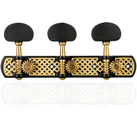 Aparicio Classical Guitar Machine Head Toledo Model Black-Bronze/Ebony | Maderas Barber
