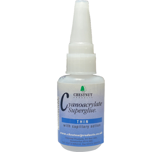Chestnut Cyanoacrylate Adhesive Thin (20g) | Maderas Barber