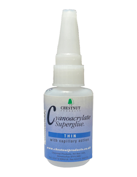 Chestnut Cyanoacrylate Adhesive Thin (20g) | Maderas Barber
