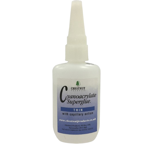 Cyanoacrylate viscosité faible Chestnut (50 g)