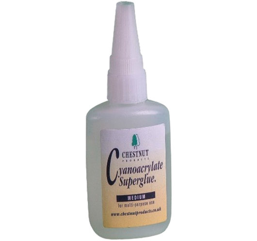 Chestnut Cyanoacrylate Adhesive Medium (20g) | Maderas Barber