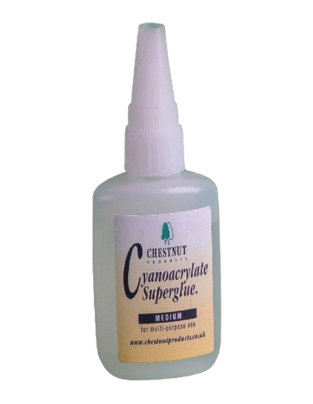 Chestnut Cyanoacrylate Adhesive Medium (20g) | Maderas Barber