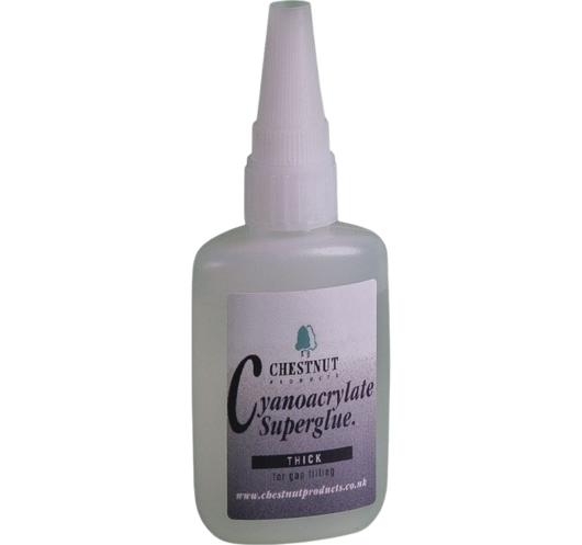 Chestnut Cyanoacrylate Adhesive Thick (20g) | Maderas Barber