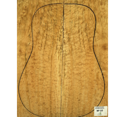 Juego Arce Quilted Guitarra Acústica Nº 39
