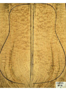 Juego Arce Quilted Guitarra Acústica Nº 35 | Piezas Únicas