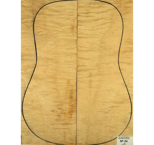 Juego Arce Quilted Guitarra Acústica Nº 24 | Piezas Únicas