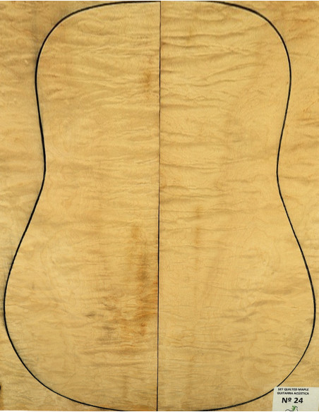 Juego Arce Quilted Guitarra Acústica Nº 24 | Piezas Únicas