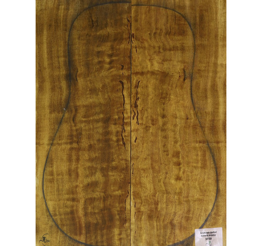 Juego Dorado Quilted Guitarra Acústica MB Exclusive Nº39 | Maderas Barber