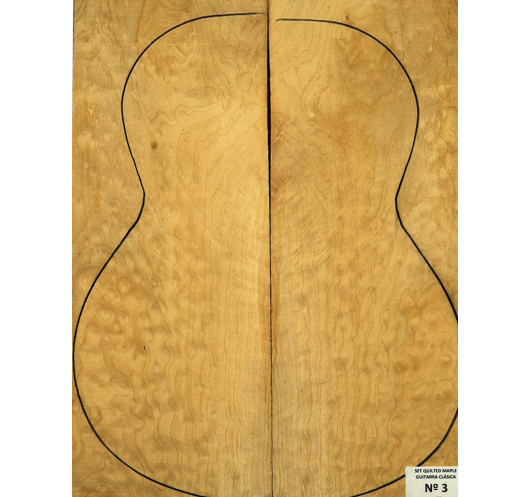 Juego Arce Quilted Guitarra Clásica Nº3