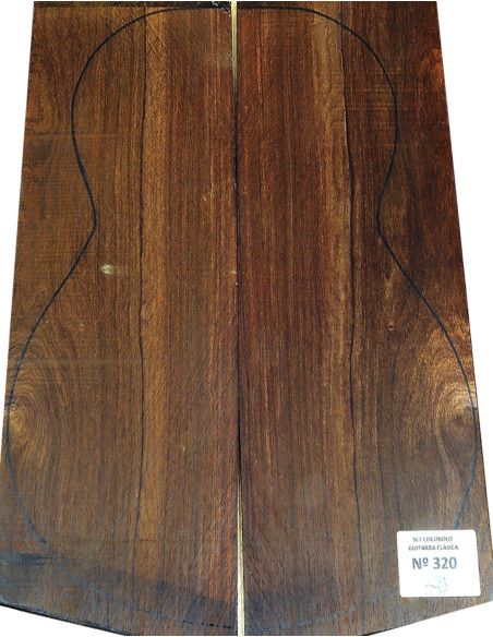 Juego Cocobolo Guitarra Clásica Nº 320 | Piezas Únicas