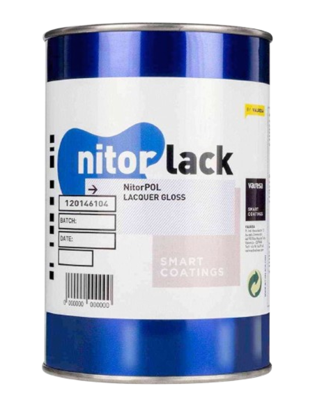 Gloss Lacquer NITORPOL (1l) + 046 PU Hardener NITORLACK® (2x0,25l) |