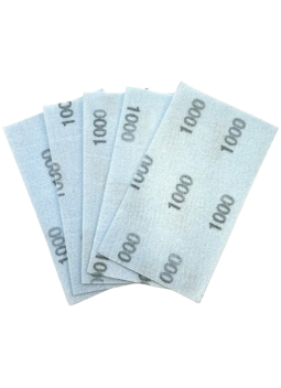 Jeu de 5 feuilles de papier de verre flexible à grain 1000 | Maderas Barber