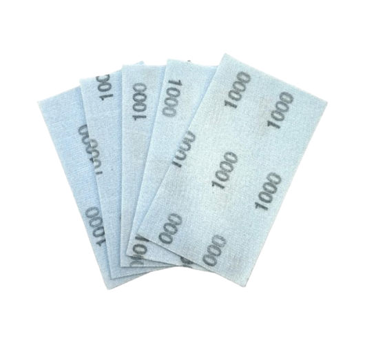 Jeu de 5 feuilles de papier de verre flexible à grain 1000 | Maderas Barber