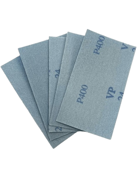 Jeu de 5 feuilles de papier de verre flexible à grain 400 | Maderas Barber