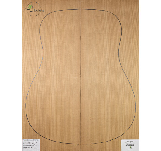 Tapa Cedro Rojo Nº 000145 Guitarra Acústica MB Exclusive | Maderas Barber