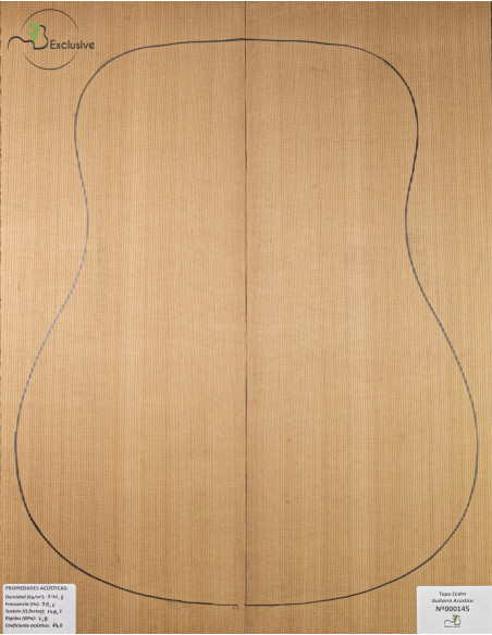 Table Cèdre Rouge Nº 000145 Guitare Acoustique MB Exclusive