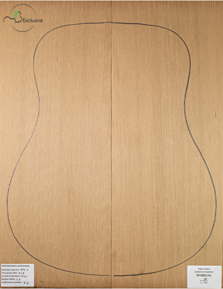 Table Cèdre Rouge Nº 000141 Guitare Acoustique MB Exclusive