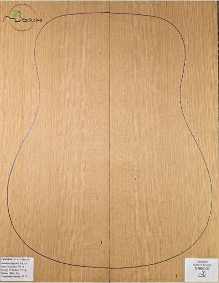Table Cèdre Rouge Nº 000137 Guitare Acoustique MB Exclusive