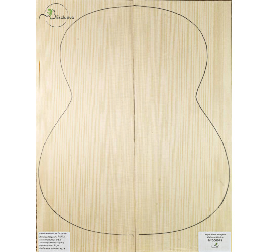 Table Épicéa Européen Nº 000075 Guitare Classique MB Exclusive