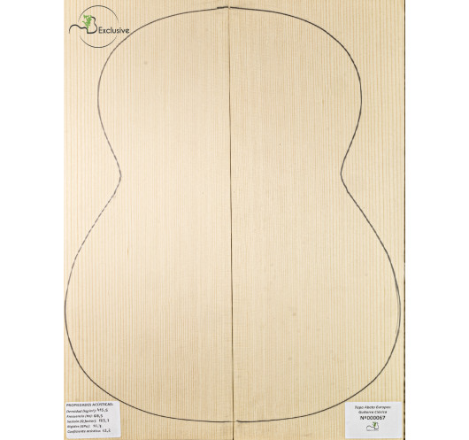 European Spruce Classical Guitar Top MB Exclusive Nº 000067