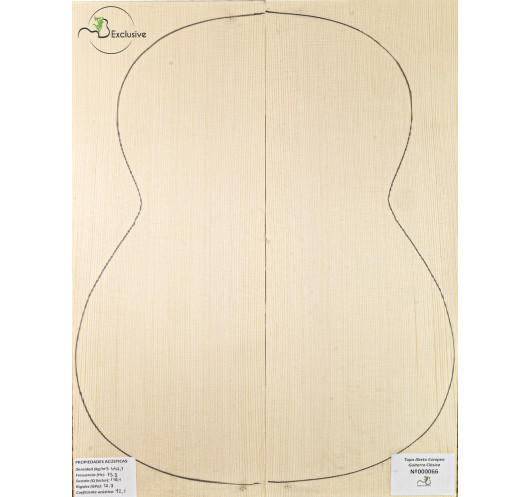 Tapa Abeto Europeo Nº 000066 Guitarra Clásica MB Exclusive | Maderas Barber