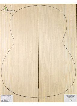 Tapa Abeto Europeo Nº 000063 Guitarra Clásica MB Exclusive | Maderas Barber