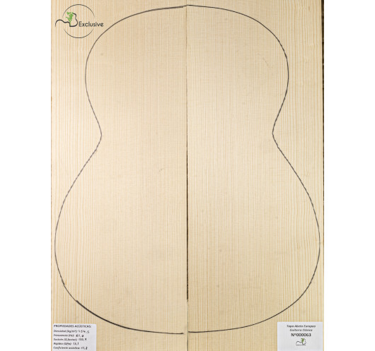 Table Épicéa Européen Nº 000063 Guitare Classique MB Exclusive
