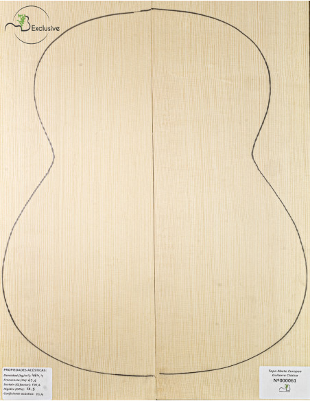 Table Épicéa Européen Nº 000061 Guitare Classique MB Exclusive