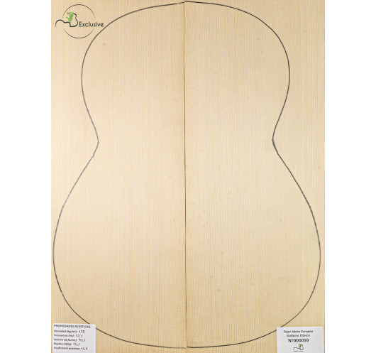 Table Épicéa Européen Nº 000059 Guitare Classique MB Exclusive