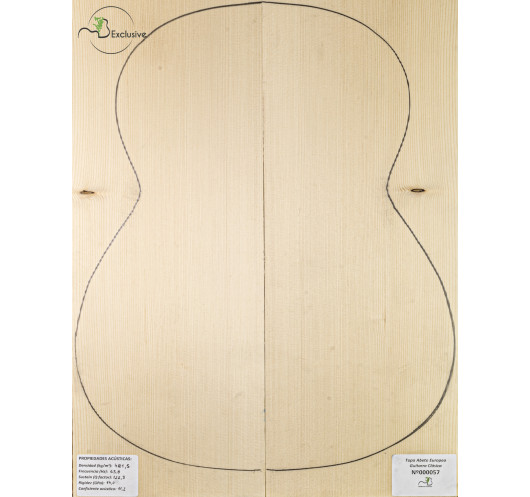 Table Épicéa Européen Nº 000057 Guitare Classique MB Exclusive